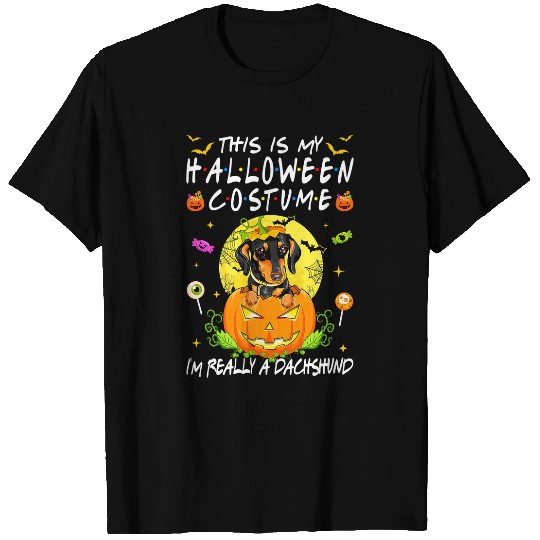 Dachshund Pet This Is My Halloween Costume Im Really A 105 T-Shirts