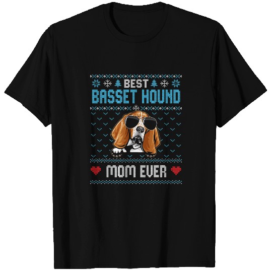 Basset Hound Pet bests Basset Hound Mom Ever Ugly Christmas Cool T-Shirts