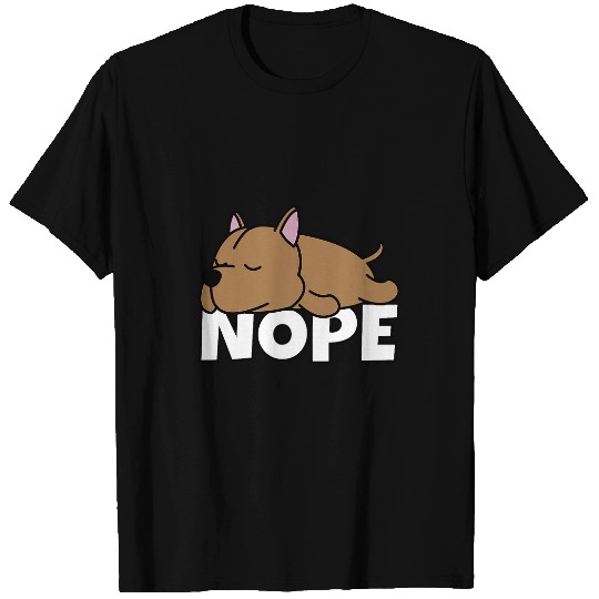 Bull Terrier Pet Lazy American Pit Bull Terrier Cute Dog Nope T-Shirts