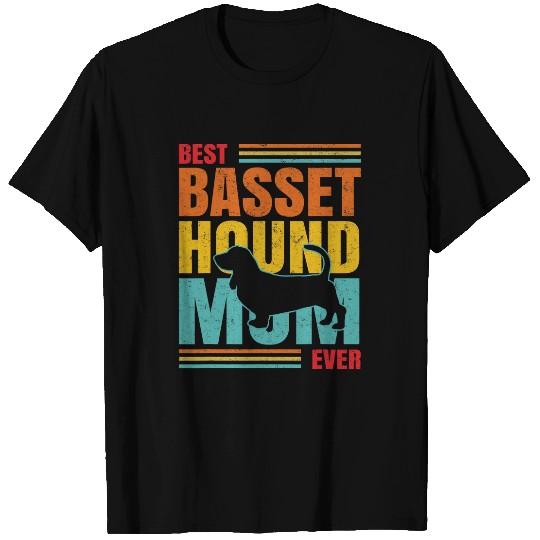 Basset Hound Pet bests Basset Hound Mom Ever Dog Mother Dog Lover Pet Gifts 2 T-Shirts