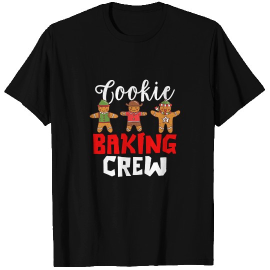 Funny Gingerbread Cookie Baking Crew Christmas Baker Pajama T-Shirts