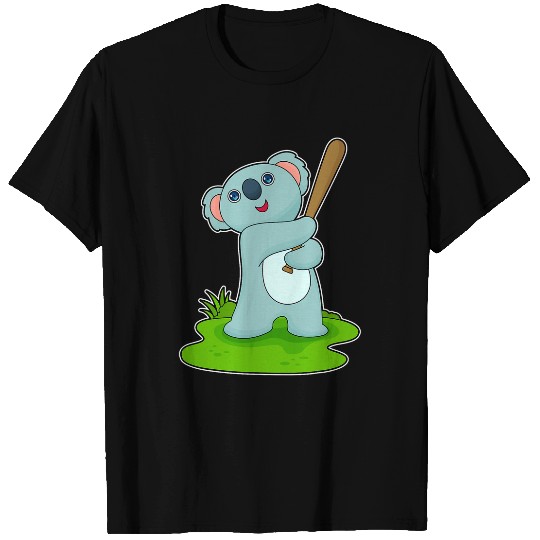 Sport Baseball Funny Bear Koala Baseball Baseball bat Sports Cute Bears T-Shirts
