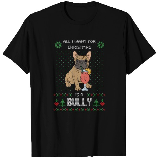French Bulldog Pet Ugly Christmas Sweater Bully French Bulldog Dog 15 T-Shirts