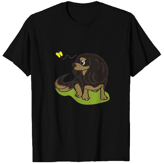 Cavalier Pet King Charles Spaniel Black and Tan T-Shirts