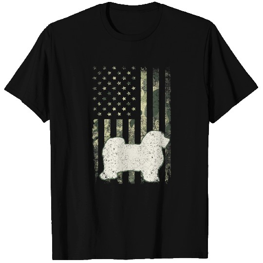 Havanese Pet Dad Mom Camouflage USA Flag T-Shirts