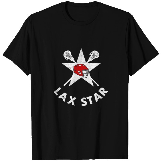 Sport Lacrosse Gift LAX Star Regular Fit Kids Guys Ladies Lacrosse T-Shirts