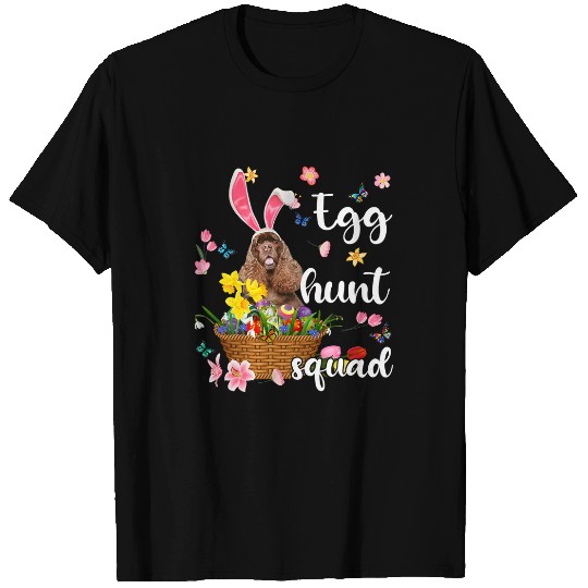 Cocker Spaniel Pet American Cocker Spaniel Happy Easter Day Colorful Egg Hunt T-Shirts
