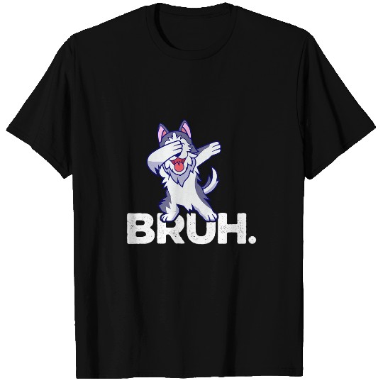Husky Pet Goldendoodle Mom BRUH Husky Doodle Dog Lovers Dad BRUH T-Shirts
