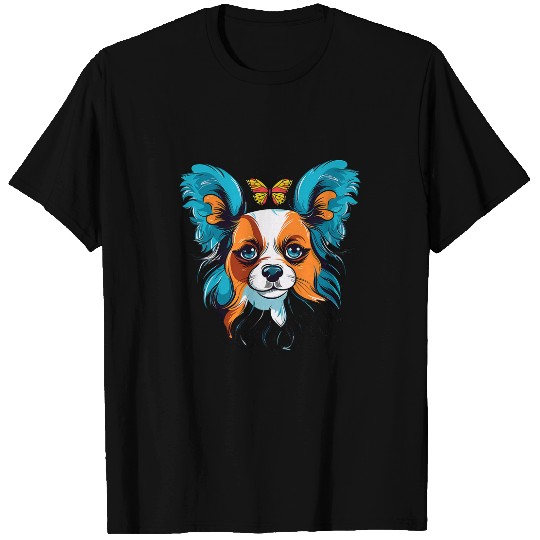 Papillon Pet Butterfly Dog Continental Toy Spaniel White T-Shirts