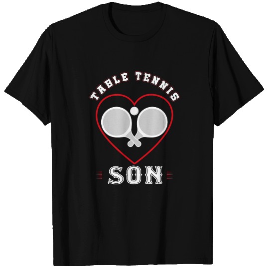 Sport Ping Pong Son Table Tennis Gifts Funny Fathers Day Sports Lover T-Shirts
