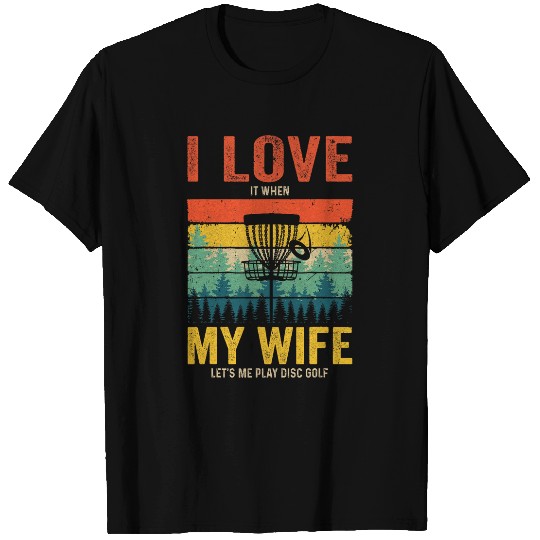 Sport DiscGolf For Husband I Love My Wife Vintage T-Shirts