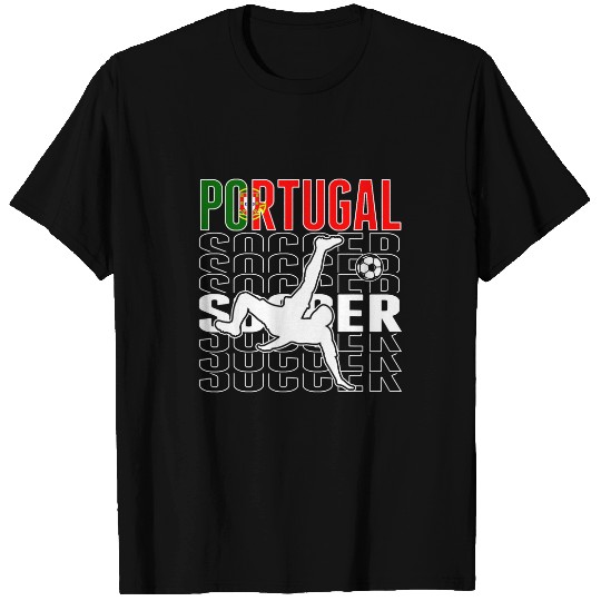 Sport Soccer Portugal Soccer Fans Jersey Proud Portuguese Football Lovers 3 T-Shirts