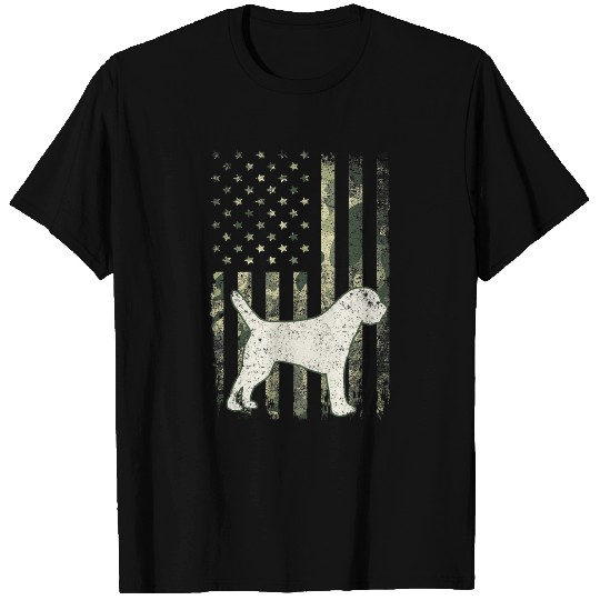 Border Terrier Pet Dad Mom Camouflage USA Flag T-Shirts