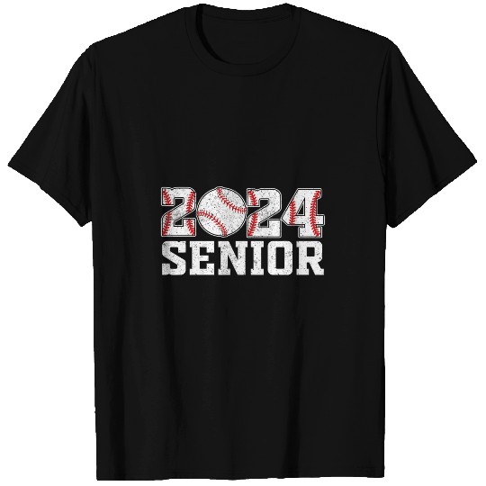 Sport Baseball Retro Senior Class Of 2024 Baseball Player Graduation Gifts 1 T-Shirts