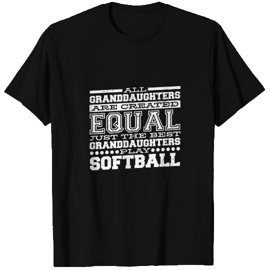 Sport Softball Granddaughter Softball Design For Grandparents T-Shirts