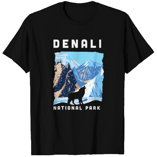 Coyote Mammal Denali National Park US wolfs Alaska Wolves 2 T-Shirts