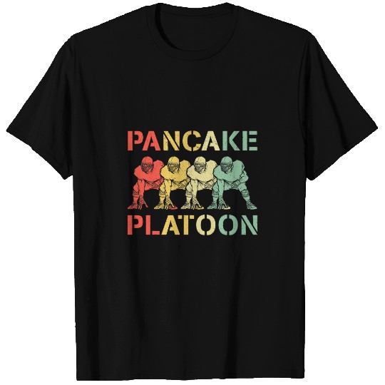 Sport American Football Pancake Platoon Player Support T-Shirts