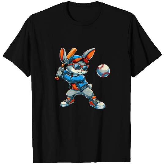 Sport Baseball Happy Easter Bunny Baseball Rabbit Men Women Kid T-Shirts
