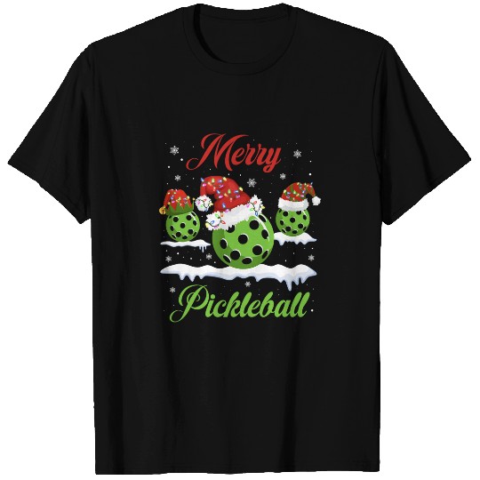 Sport Pickleball Christmas Pickleball Santa Hat Pickleball Player Winter Dink 1 T-Shirts