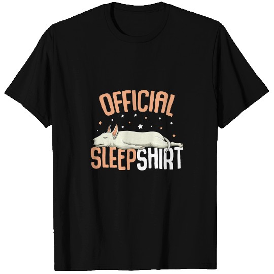 Bull Terrier Pet Lover Official Sleep T-Shirts