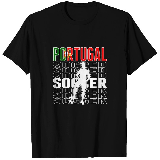 Sport Soccer Portugal Soccer Fans Jersey Proud Portuguese Football Lovers 4 T-Shirts