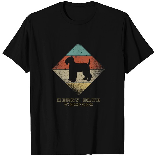Kerry Blue Terrier Pet vintages Retro 1970s Dog Breed Kerry Blue Terrier T-Shirts