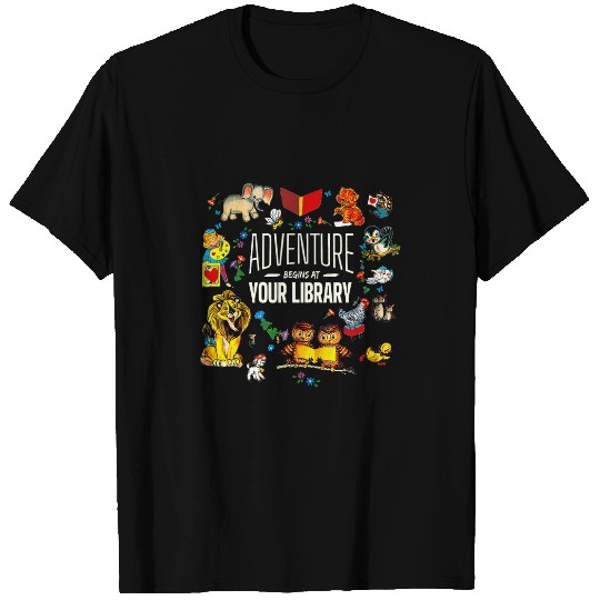 Adventure Begins At Your Library Summer Reading 2024 Animals T-Shirts