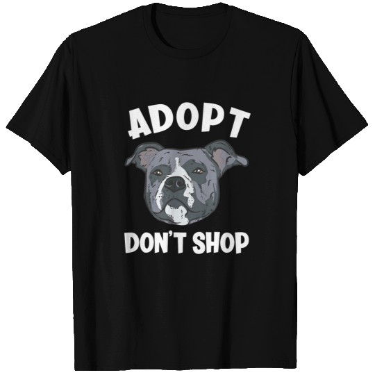 Pitbull Pet Adopt Dont Shop Funny American Pitbull Terrier T-Shirts