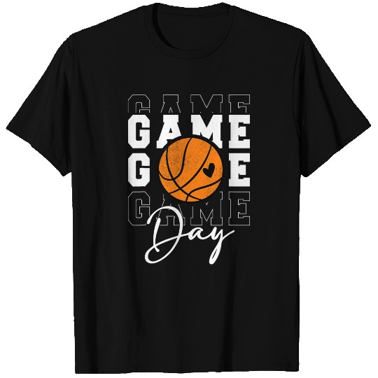Sport Basketball Game Day Basketball For Youth Boy Girl Basketball Mom T-Shirts