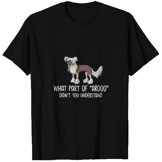 Chinese Crested Pet Powderpuff Dog Puppies Owner Lover 4 T-Shirts