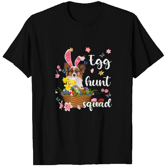 Papillon Pet Happy Easter Day Easter Colorful Egg Hunt T-Shirts