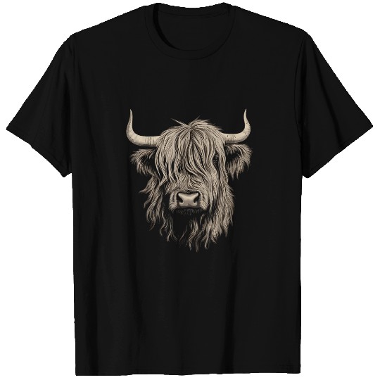 Highland Cow Cattle Hairy Animal Print Breeders Farm Farmer 26 T-Shirts