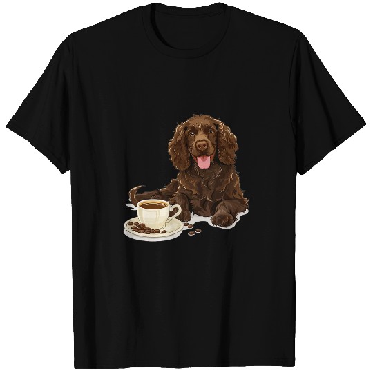 Boykin Spaniel Pet Coffee Dog Breed Graphic T-Shirts