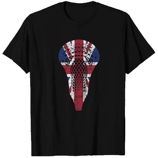 Sport Lacrosse Gift United Kingdom Lacrosse Vintage Union Jack T-Shirts