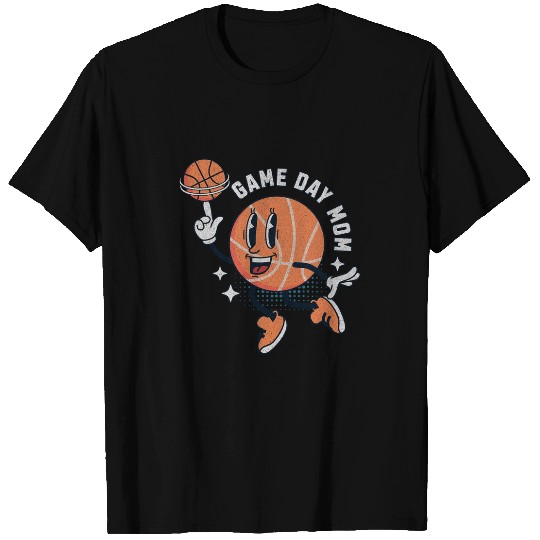 Sport Basketball Game Day Mom Basketball Sports Player Mom Hoops T-Shirts