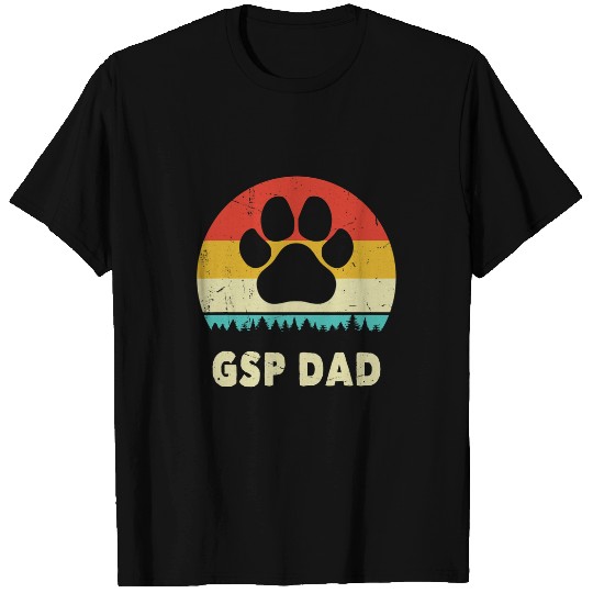 German Shorthaired Pet Dad Gift For Men GSP Dog Vintage T-Shirts
