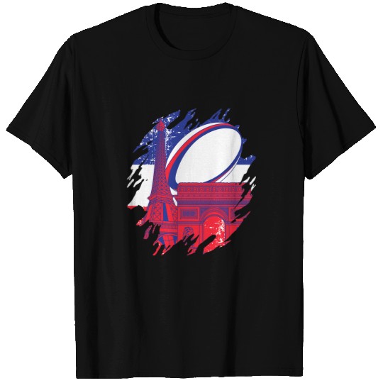 Sport Rugby France Rugby Jersey Rugby XV France la tour eiffel T-Shirts