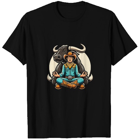 Cowboy Rodeo Bull Riding Livestock Show Farmer Cattle 215 T-Shirts