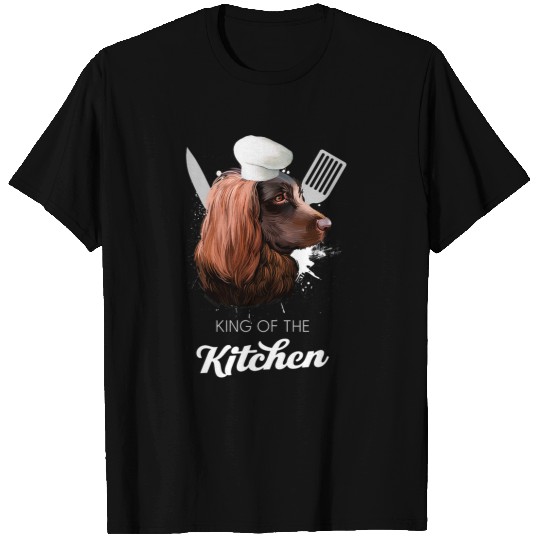 Boykin Spaniel Pet King of the Kitchen Funny Cooking Dog Chef T-Shirts