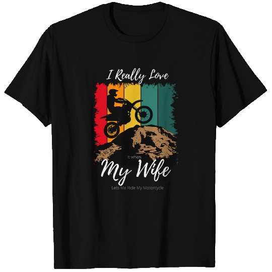 Discover Funny Motorcycle Rider vintages Riding Adult Joke Biker T-Shirts