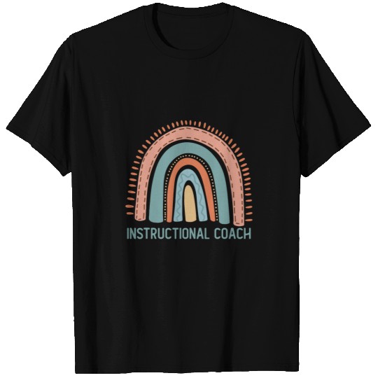Pastel Rainbow Instructional Coach T-Shirts