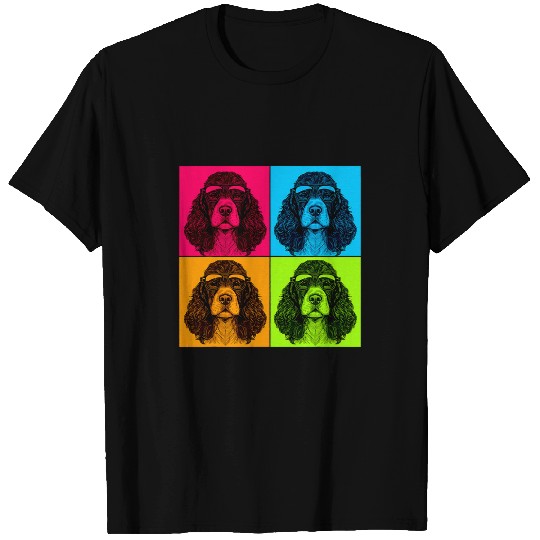 Boykin Spaniel Pet Pop Art Design Illustration Colorful T-Shirts