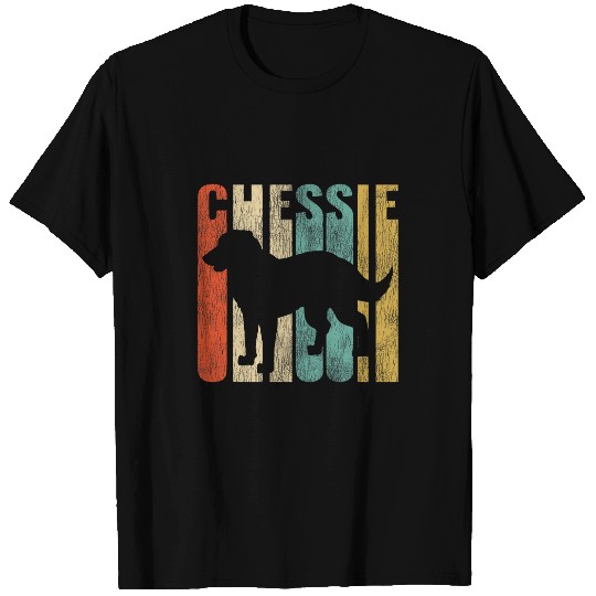 Chesapeake Pet Chessie Retro 1970s Dog Chesapeake Bay Retriever Distressed T-Shirts