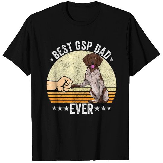 German Shorthaired Pet Dad Apparel GSP Dog Lovers for Men T-Shirts