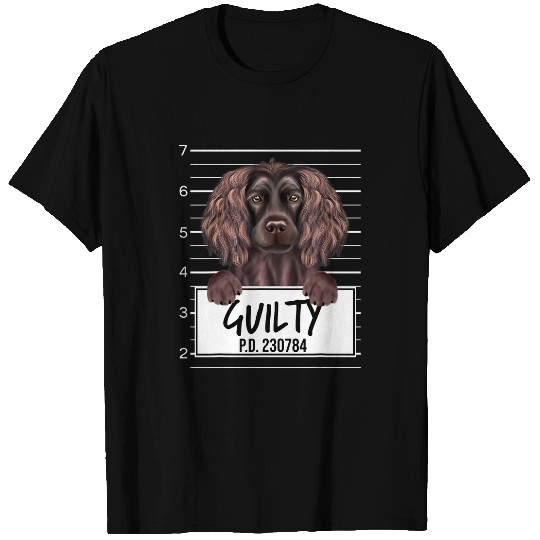 Boykin Spaniel Pet Funny Boykin Spaniel Mugshot Guilty T-Shirts