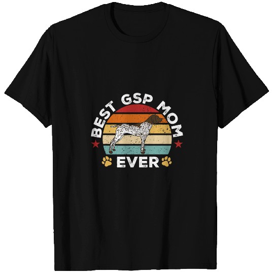 German Shorthaired Pet Retro vintages German Shorthaired Pointer bests GSP Mom Ever T-Shirts