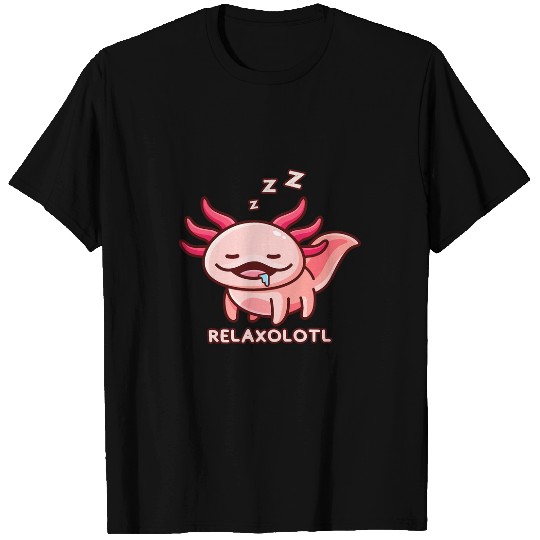 Axolotls Pet Adorable Amphibia Mexican Salamander RelAxolotls T-Shirts