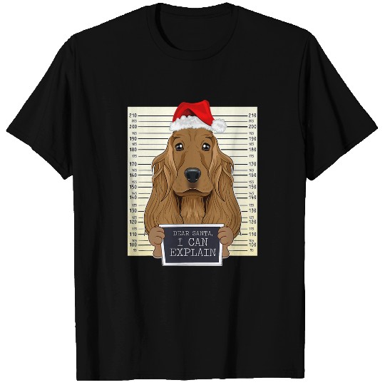 Cocker Spaniel Pet Dear Santa I Can Explain Funny Christmas T-Shirts