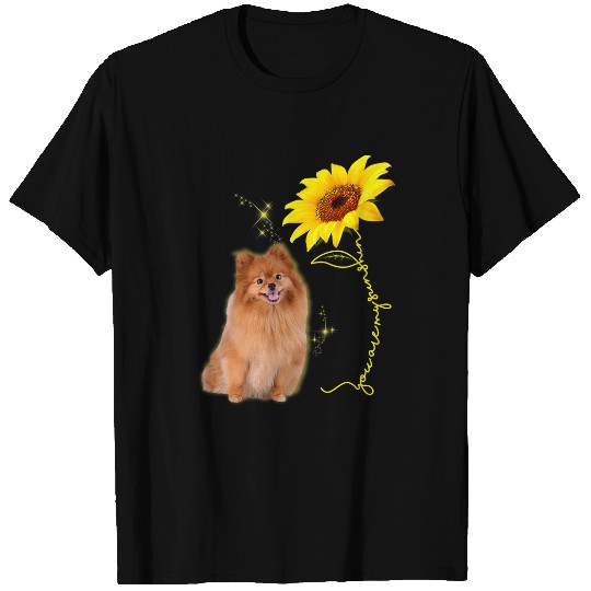 Pomeranian Pet You Are My Sunshine Sunflower Pomeranian Lover T-Shirts