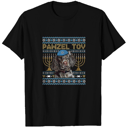 English Setter Pet Pawzel Tov Jewish English Setter Dog Funny Hanukkah T-Shirts